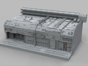 Sci-fi architecture elements collection 9 Modelo 3D