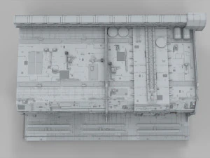 Sci-fi architecture elements collection 9 3D Model