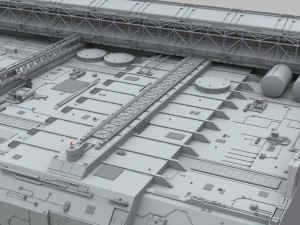 Sci-fi architecture elements collection 9 Modelo 3D