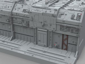 Sci-fi architecture elements collection 9 Modelo 3D