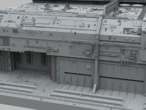 Sci-fi architecture elements collection 9 Modelo 3D