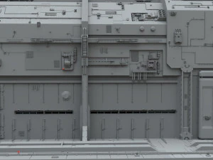 Sci-fi architecture elements collection 9 3D Model