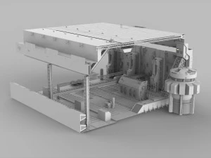 Sci-fi architecture elements collection 9 3D Model