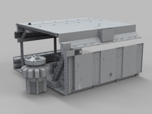 Sci-fi architecture elements collection 9 Modelo 3D