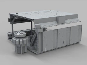 Sci-fi architecture elements collection 9 3D Model