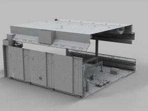 Sci-fi architecture elements collection 9 3D Model