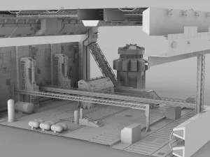 Sci-fi architecture elements collection 9 3D Model