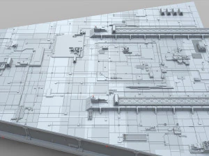 Sci-fi architecture elements collection 9 3D Model