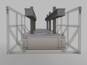 Sci-fi architecture elements collection 9 Modelo 3D