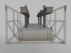 Sci-fi architecture elements collection 9 3D Model