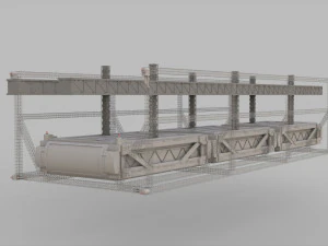 Sci-fi architecture elements collection 9 3D Model