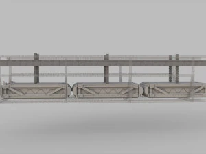 Sci-fi architecture elements collection 9 3D Model