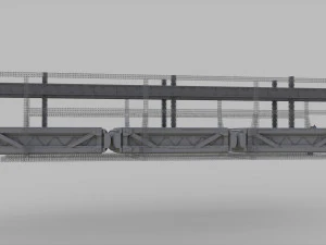 Sci-fi architecture elements collection 9 3D Model