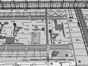 Sci-fi architecture elements collection 9 3D Model