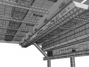 Sci-fi architecture elements collection 9 3D Model
