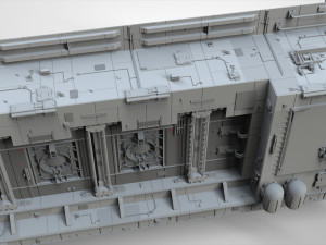 Sci-fi architecture elements collection 8 Model 3D