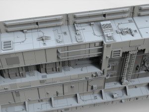 Sci-fi architecture elements collection 8 Model 3D