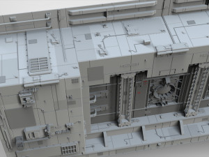 Sci-fi architecture elements collection 8 Model 3D