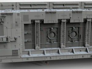 Cole&ccedil;&atilde;o de elementos de arquitetura de fic&ccedil;&atilde;o cient&iacute;fica 8 Modelo 3D