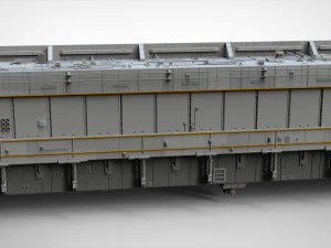 Cole&ccedil;&atilde;o de elementos de arquitetura de fic&ccedil;&atilde;o cient&iacute;fica 8 Modelo 3D