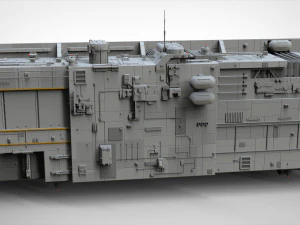 Cole&ccedil;&atilde;o de elementos de arquitetura de fic&ccedil;&atilde;o cient&iacute;fica 8 Modelo 3D