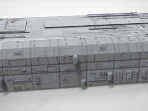 Sci-fi architecture elements collection 8 Model 3D