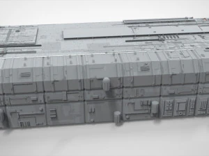 Cole&ccedil;&atilde;o de elementos de arquitetura de fic&ccedil;&atilde;o cient&iacute;fica 8 Modelo 3D