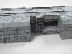 Sci-fi architecture elements collection 8 Model 3D