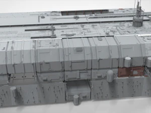 Cole&ccedil;&atilde;o de elementos de arquitetura de fic&ccedil;&atilde;o cient&iacute;fica 8 Modelo 3D