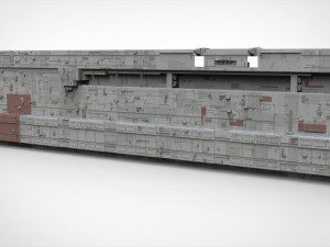 Sci-fi architecture elements collection 8 Model 3D