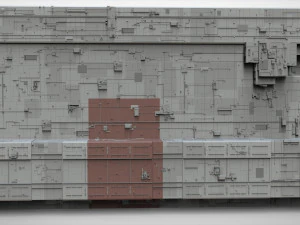Cole&ccedil;&atilde;o de elementos de arquitetura de fic&ccedil;&atilde;o cient&iacute;fica 8 Modelo 3D