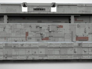 Cole&ccedil;&atilde;o de elementos de arquitetura de fic&ccedil;&atilde;o cient&iacute;fica 8 Modelo 3D