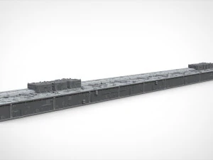 Cole&ccedil;&atilde;o de elementos de arquitetura de fic&ccedil;&atilde;o cient&iacute;fica 8 Modelo 3D