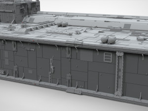 Sci-fi architecture elements collection 8 Model 3D