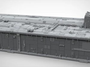 Cole&ccedil;&atilde;o de elementos de arquitetura de fic&ccedil;&atilde;o cient&iacute;fica 8 Modelo 3D