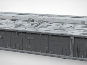 Sci-fi architecture elements collection 8 Model 3D