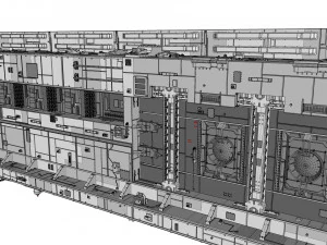 Cole&ccedil;&atilde;o de elementos de arquitetura de fic&ccedil;&atilde;o cient&iacute;fica 8 Modelo 3D