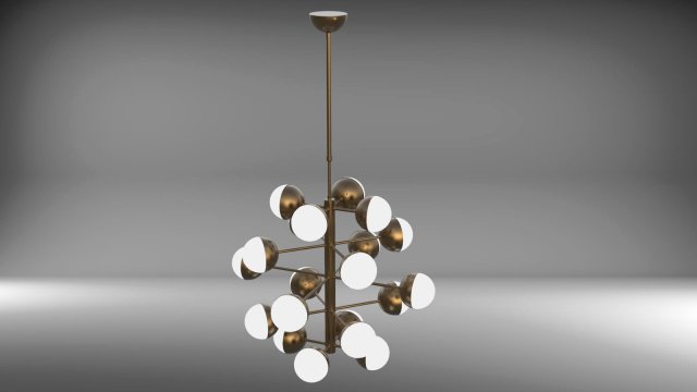 Chandelier 3D Model .c4d .max .obj .3ds .fbx .stl .blend 