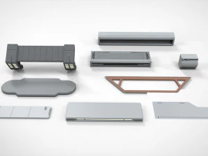 Sci-fi architecture elements collection 22 3D Model
