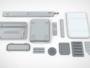 Sci-fi architecture elements collection 22 3D Model