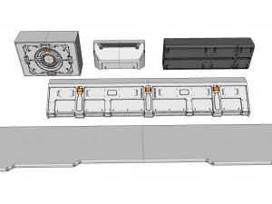 Sci-fi architecture elements collection 22 3D Model