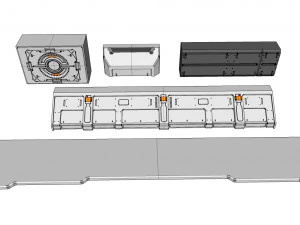 Sci-fi architecture elements collection 22 3D Model