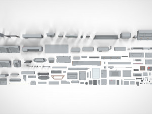 Sci-fi architecture elements collection 22 3D Model