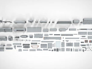 Sci-fi architecture elements collection 22 3D Model