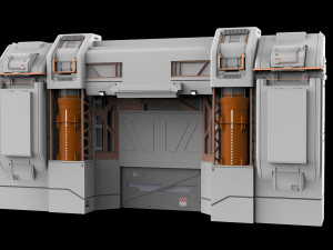 Sci-fi architectural element 12 3D मॉडल