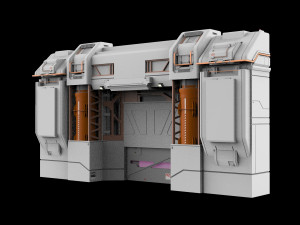 Sci-fi architectural element 12 Modèle 3D