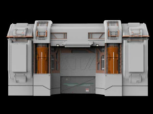 Sci-fi architectural element 12 3D Model