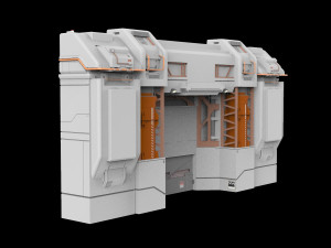 Sci-fi architectural element 12 Modèle 3D