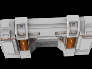 Sci-fi architectural element 12 3D Model