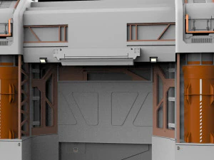 Sci-fi architectural element 12 3D Model